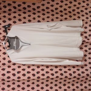 3XL White Long Sleeve Sport Shirt